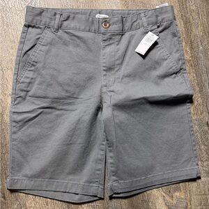 Old Navy Boys Gray Chino Shorts NWT Size 12 Plus